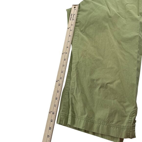 Alfred Dunner Green Capri Pants Size 12 Cotton pull on elastic waist‎ - Picture 7 of 10